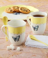Lenox Butterfly Meadow Mug with Spoon, Set of 8, Exclusively at Macy's