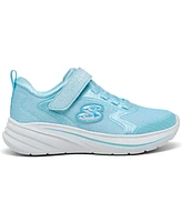 Skechers Little Girls' Wave 92 Fastening Strap Casual Sneakers from Finish Line