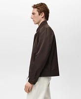 Mango Men's Water-Repellent Cotton Jacket