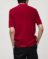 Mango Men's Slim-Fit Knit Polo Shirt