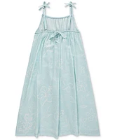 Hurley Big Girls Floral-Print Spaghetti-Strap Swing Dress