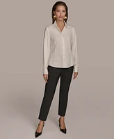 Donna Karan New York Women's Wrist-Hardware Button-Down Shirt