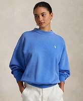 Polo Ralph Lauren Women's Oversize Back-Logo Fleece Crewneck Sweatshirt
