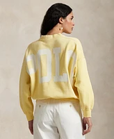 Polo Ralph Lauren Women's Oversize Back-Logo Fleece Crewneck Sweatshirt