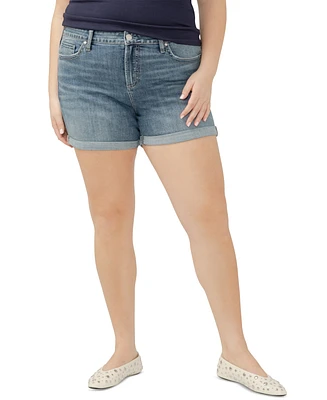 Silver Jeans Co. Plus Suki Faded Denim Shorts