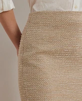 Lauren Ralph Women's Cotton-Blend Boucle Pencil Skirt