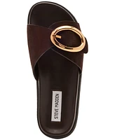 Steve Madden Women's Mandie Buckle Slide Footbed Sandals