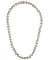 Men's Diamond Clover 22" Necklace (2 ct. t.w) in 14k Gold-Plated Sterling Silver & Sterling Silver