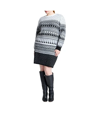 Eloquii Women's Plus Mini Sweater Dress