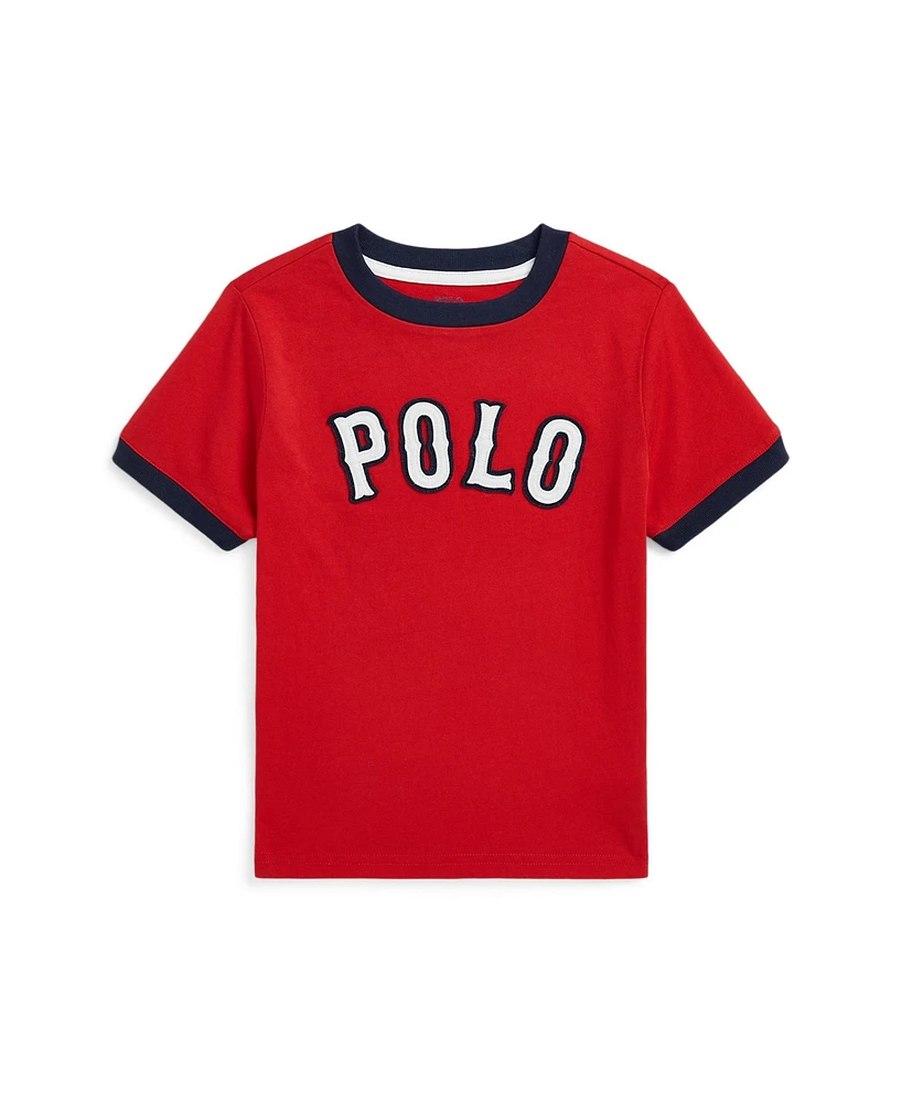 Polo Ralph Lauren Little Boys Baseball Logo Cotton Jersey T-Shirt