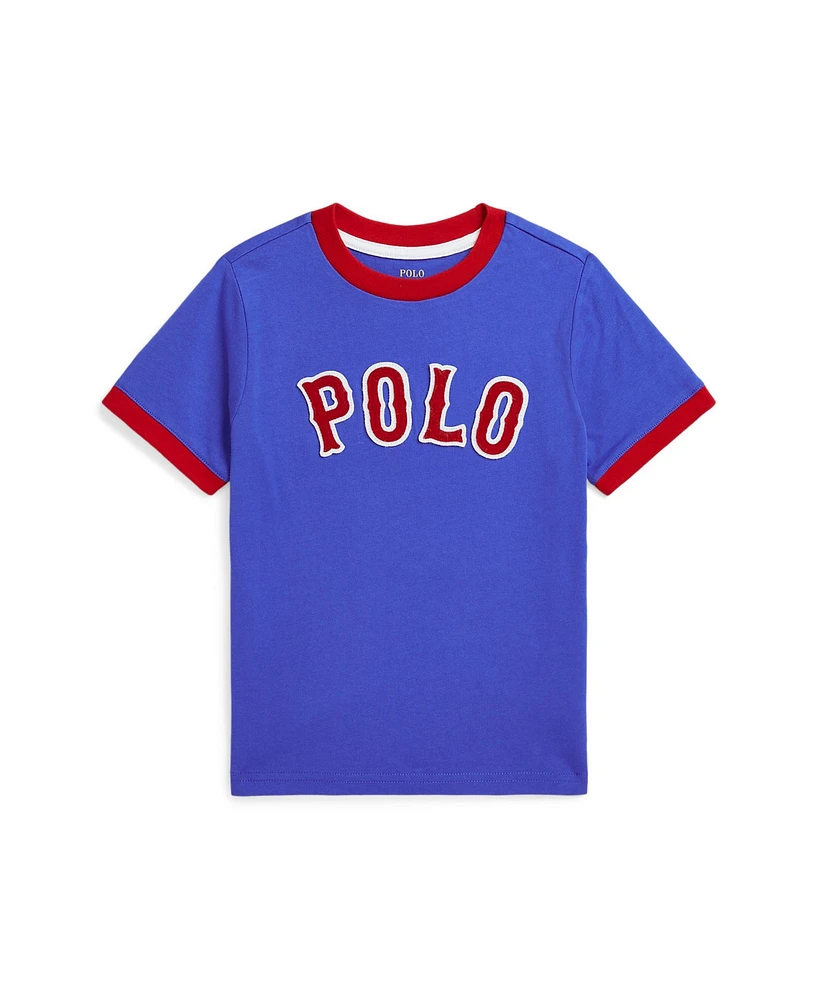 Polo Ralph Lauren Little Boys Baseball Logo Cotton Jersey T-Shirt