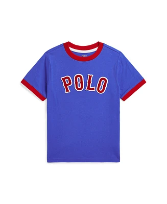 Polo Ralph Lauren Little Boys Baseball Logo Cotton Jersey T-Shirt