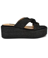 Nine West Women's Cerry Woven Platform Wedge Sandals