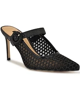 Nine West Women's Rondel Buckle Strap Slip-On Pumps