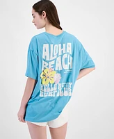 Grayson Threads, The Label Juniors' Hello Kitty Aloha Beach Graphic T-Shirt