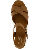 Toms Women's Isla Open Toe Wedge Sandals