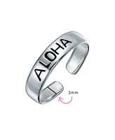 Bling Jewelry Nautical Aloha Hawaiian Beach Sterling Silver Toe Ring Midi Band