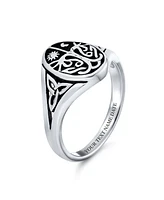 Bling Jewelry Celestial Celtic Sun Moon Tree Of Life Signet Silver Ring Antique Style Sterling