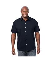KingSize Big & Tall Lightweight Stretch Mesh Pique Button Down Shirt