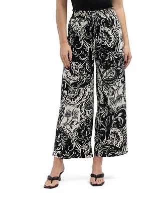 Ellen Tracy Women's Wide Leg Pant with Smocking