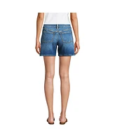 Lands' End Women's Recover Mid Rise 7" Jean Shorts