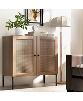 Kitchen Sideboard with 2 Doors and Adjustable Shelf for Storage