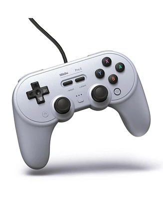 8BitDo Pro 2 Wired Controller for Switch, Windows, Steam Deck & Raspberry Pi - Gray