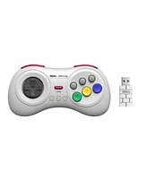 8Bitdo M30 2.4G Wireless Gamepad Controller for Sega Genesis Mini and Mega Drive Mini and Nintendo Switch - White
