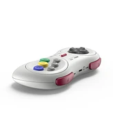 8Bitdo M30 Bluetooth Wireless Gamepad Controller for Sega Genesis Mini and Mega Drive Mini and Nintendo Switch - White
