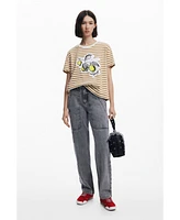 Desigual Women's Striped print T-shirt