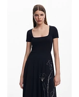 Desigual Women's Low-cut midi dress