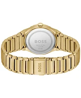 Hugo Boss Women's Candor Sport Quartz Ionic Plated Thin Gold-Tone Stainless-Steel Watch, 32mm