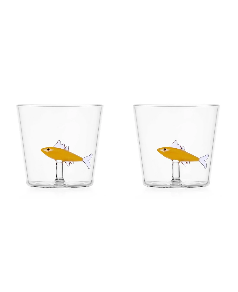 Ichendorf Marine Garden Sardine Tumblers, 11.8 oz, Set of 2