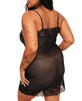 Jeanne Women's Plus-Size Bodycon Slip Lingerie