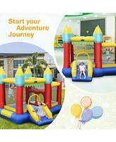 Kid's Inflatable Bouncer with Jumping Area and 480W Blower