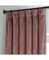 Half Price Drapes Rosehip Signature Plush Velvet Hotel Blackout Curtain