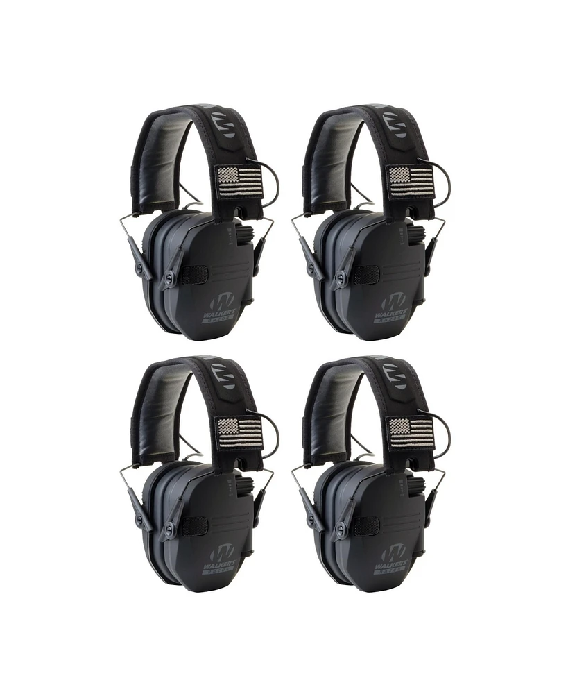 Walker's Razor Slim Electronic Shooting Muffs 4-Pack