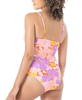 Roxy Juniors' Bell Bottom Blooms One-Piece Swimsuit