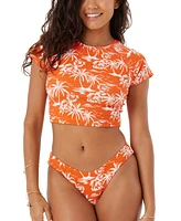 Roxy Juniors' Vacay Vibes Crop Rashguard