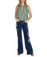 Driftwood Women's Fallon Flared Jeans X Pressed Flowers