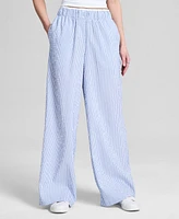 And Now This Women's Boxer Wide-Leg Pants, Exclusively at Macy's