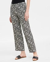 Jm Collection Women's Printed Wide-Leg Pull-On Pants, Exclusively at Macy's