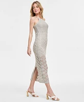 Bar Iii Women's Sleeveless Crochet Maxi Dress, Exclusively at Macy's