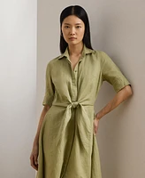 Lauren Ralph Lauren Women's 100% Linen Shirtdress