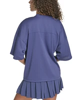 Starter Women's Jersey Number Graphic V-Neck Short-Sleeve Top