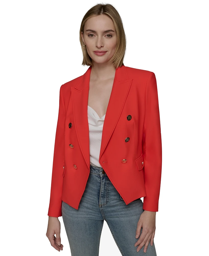 Karl Lagerfeld Paris Women's Compression Suiting Jacket