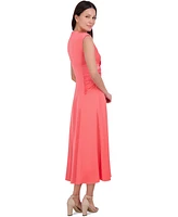 Vince Camuto Women's Twist-Front Extended-Cap-Sleeve Dress