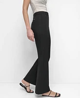 Dkny Women's Pintuck Mid-Rise Flare-Leg Pants