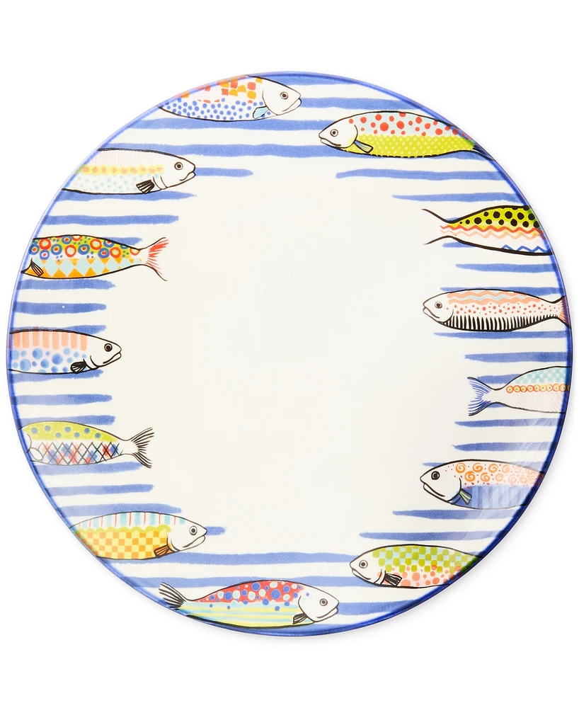 MacKenzie-Childs Go Fish Dinner Plate