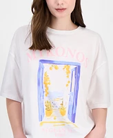 Grayson Threads, The Label Juniors' Mykonos Relaxed Graphic T-Shirt